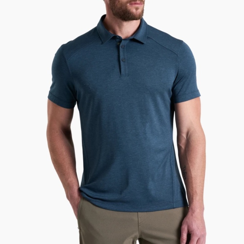 Kühl Men's blue short sleeve Polo Shirt XL